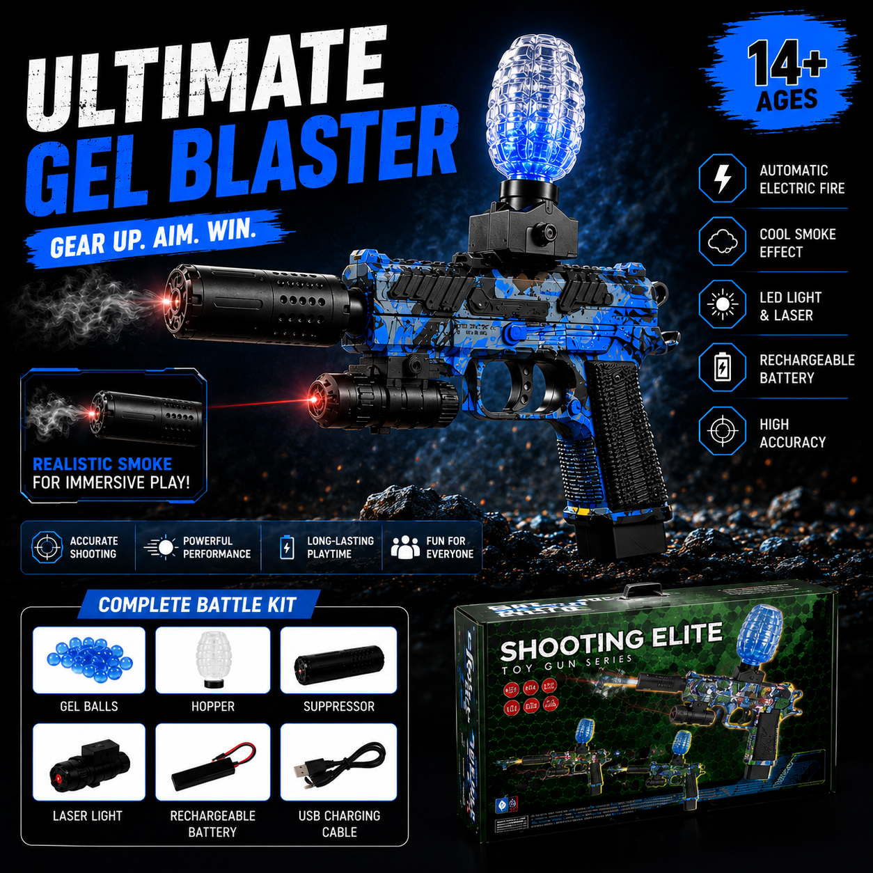 Electric Gel Blaster Gun