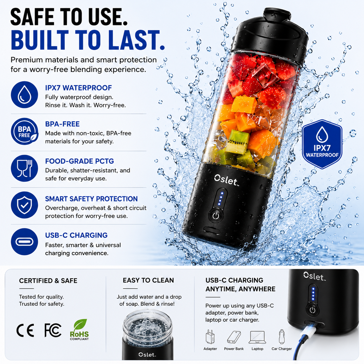 Oslet HydraPro Portable Blender