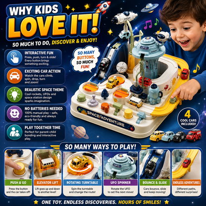 Space Adventure Car Track Toy