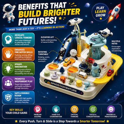 Space Adventure Car Track Toy