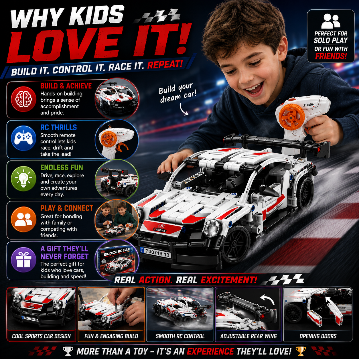 Building Block RC Car