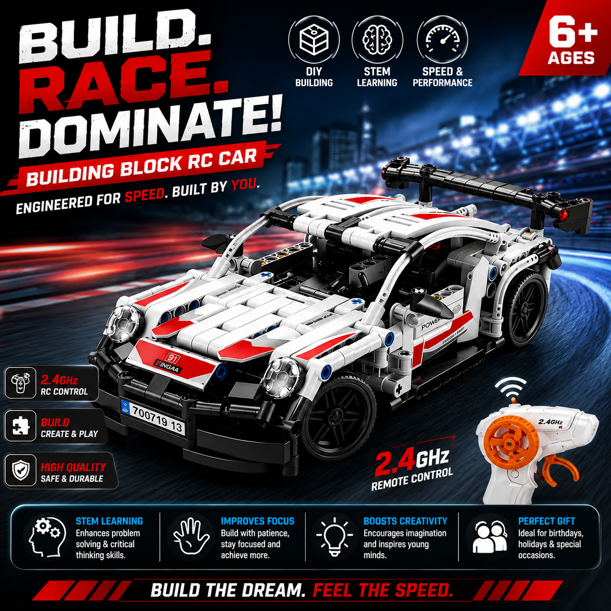 Building Block RC Car