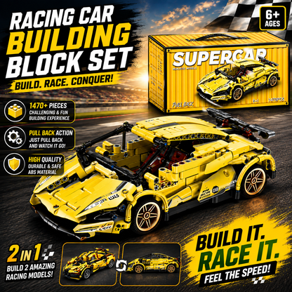 Racing Car Building Block Set
