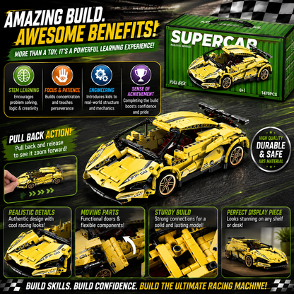 Racing Car Building Block Set