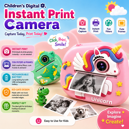 Children's Digital Instant Print Camera