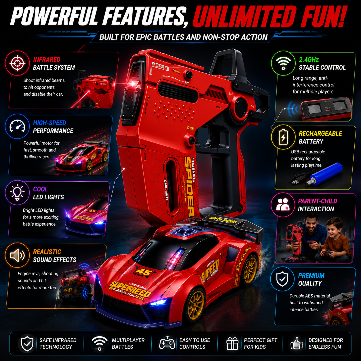 Infrared Battle RC Car