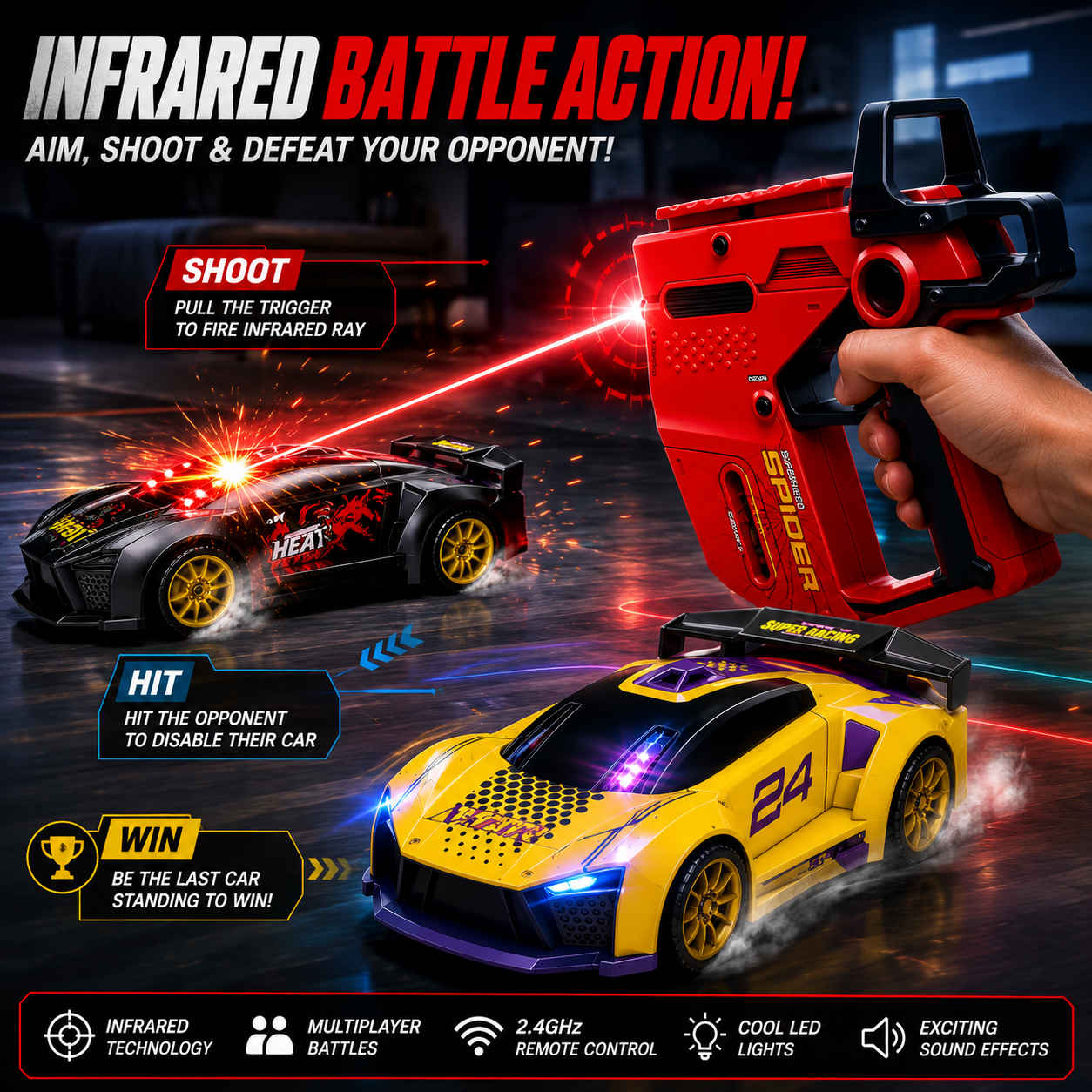 Infrared Battle RC Car