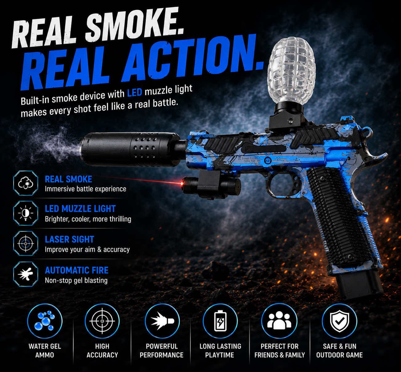 Electric Gel Blaster Gun