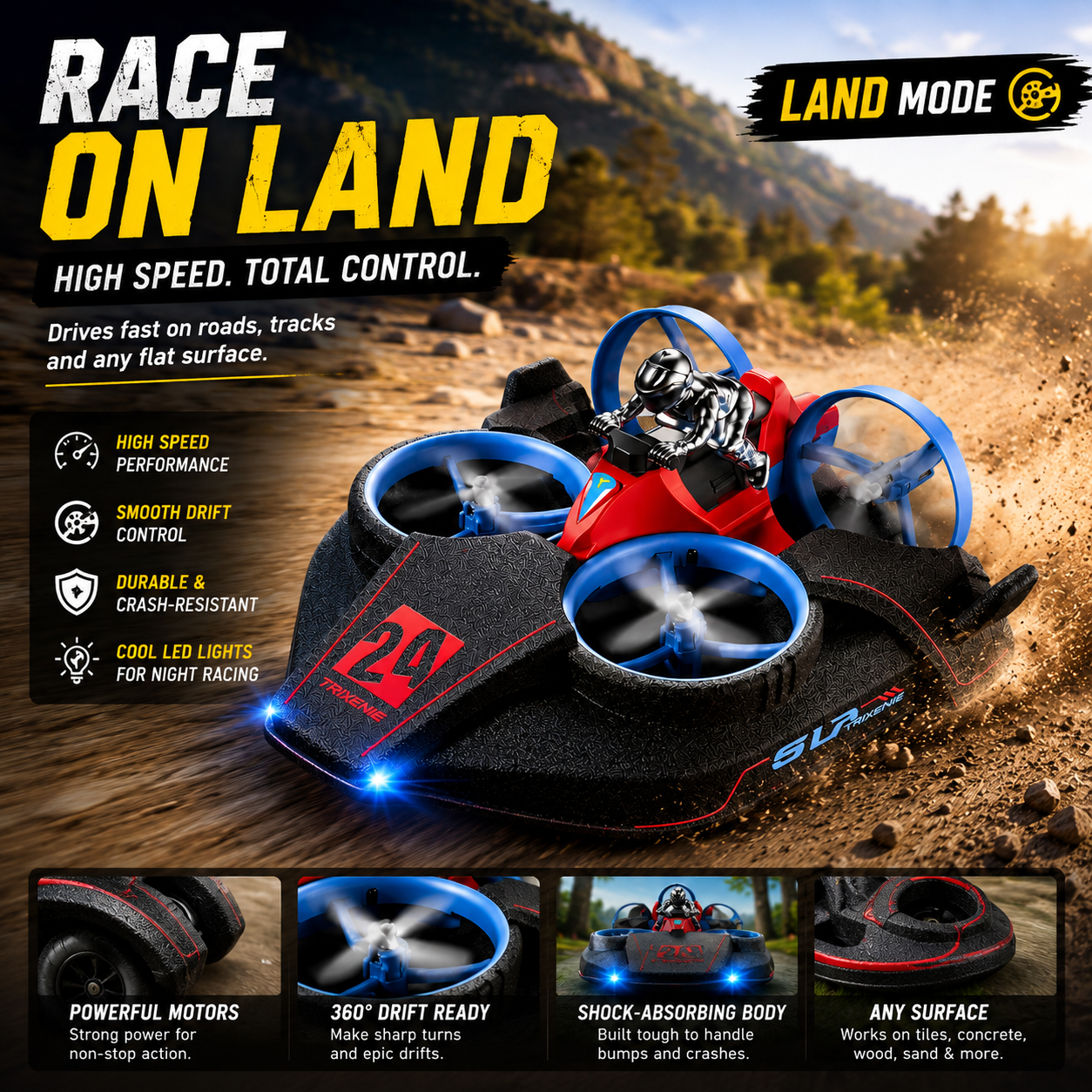 3 in 1 Hovercraft Drone