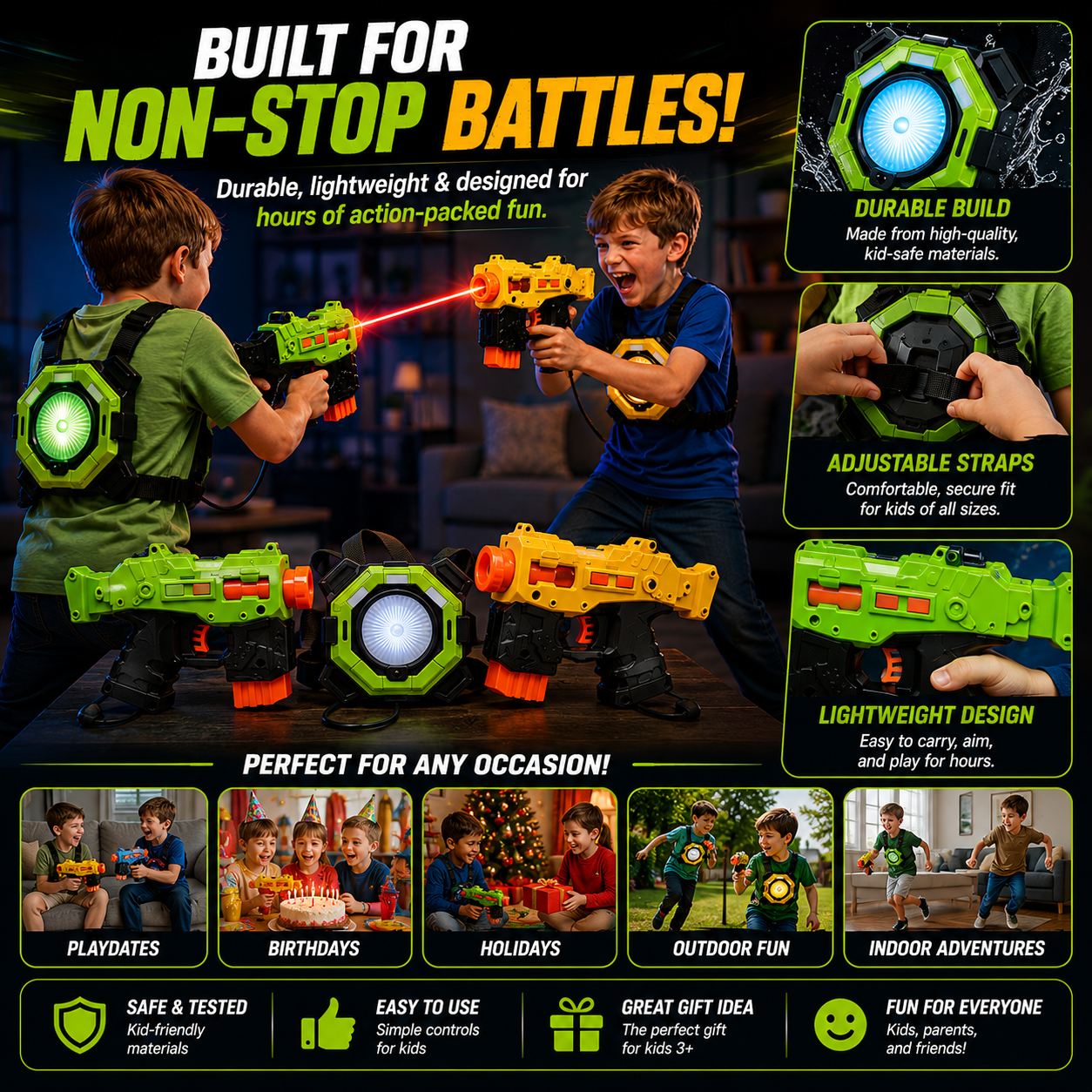 2 Player Laser Tag Set