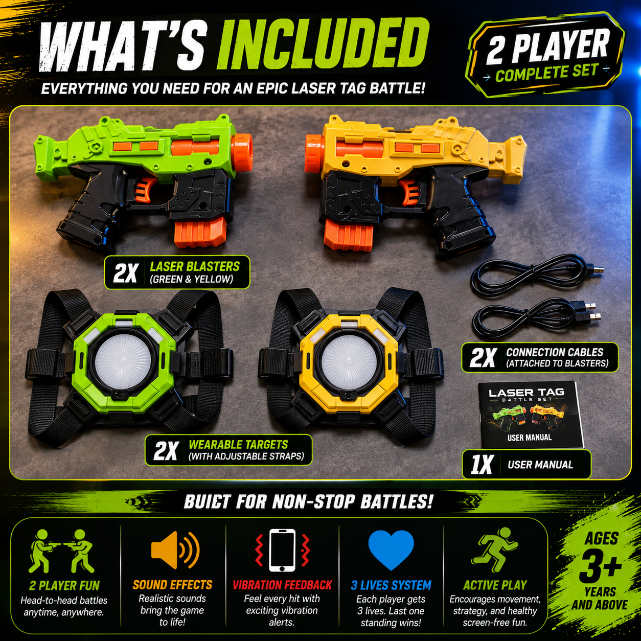 2 Player Laser Tag Set