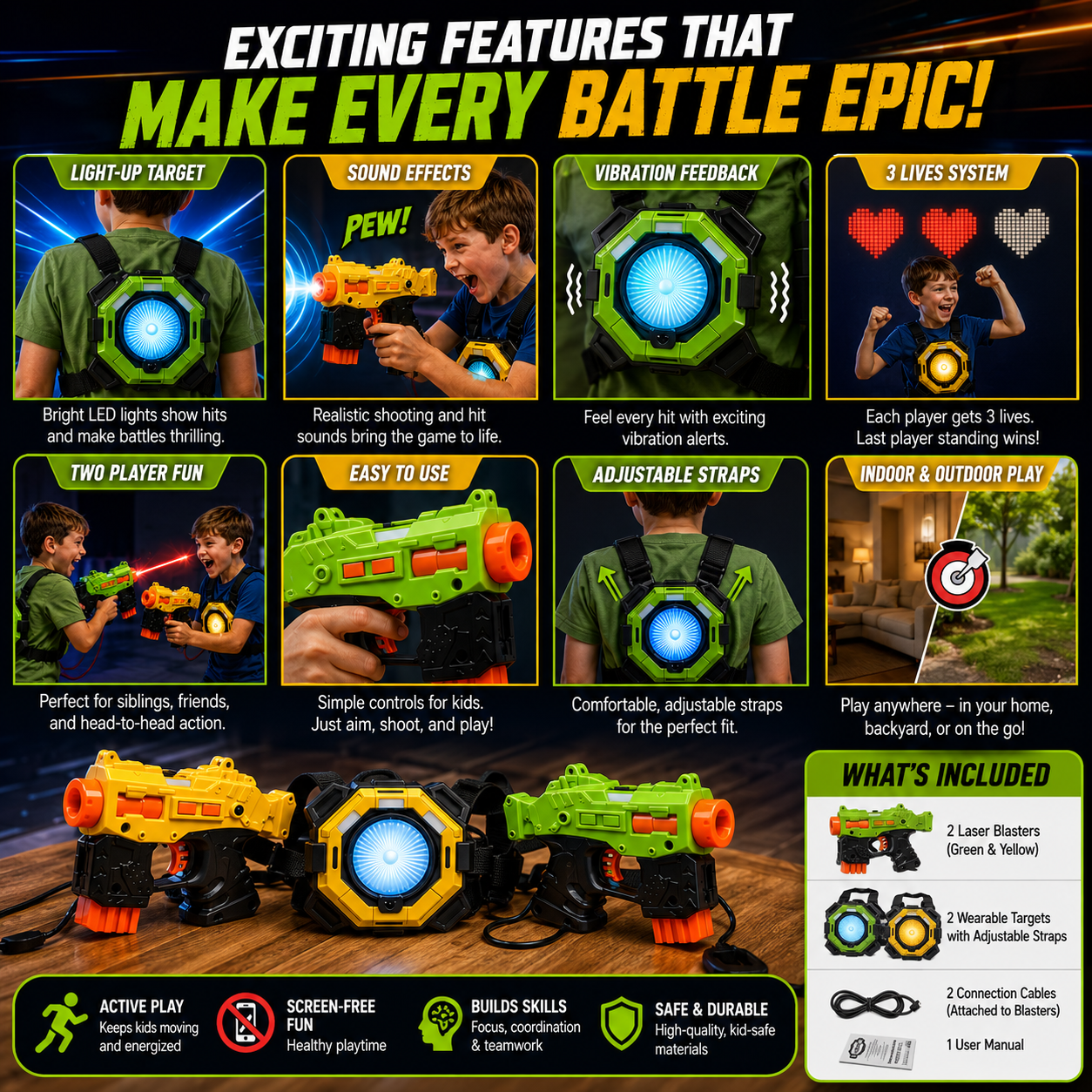 2 Player Laser Tag Set