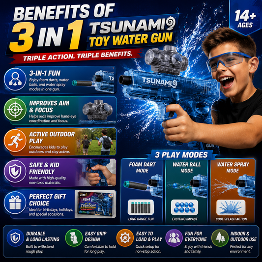 3 in 1 Water Gun Toy