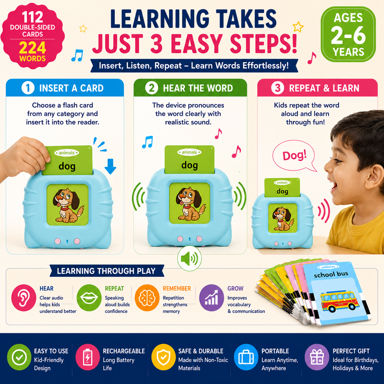 FirstWords™Flash Card Reader