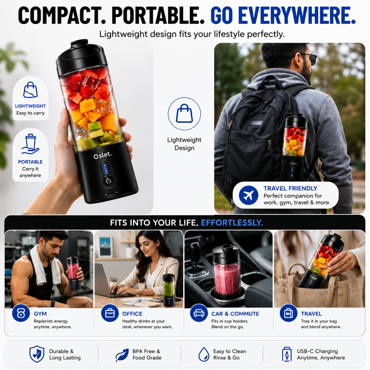 Oslet HydraPro Portable Blender