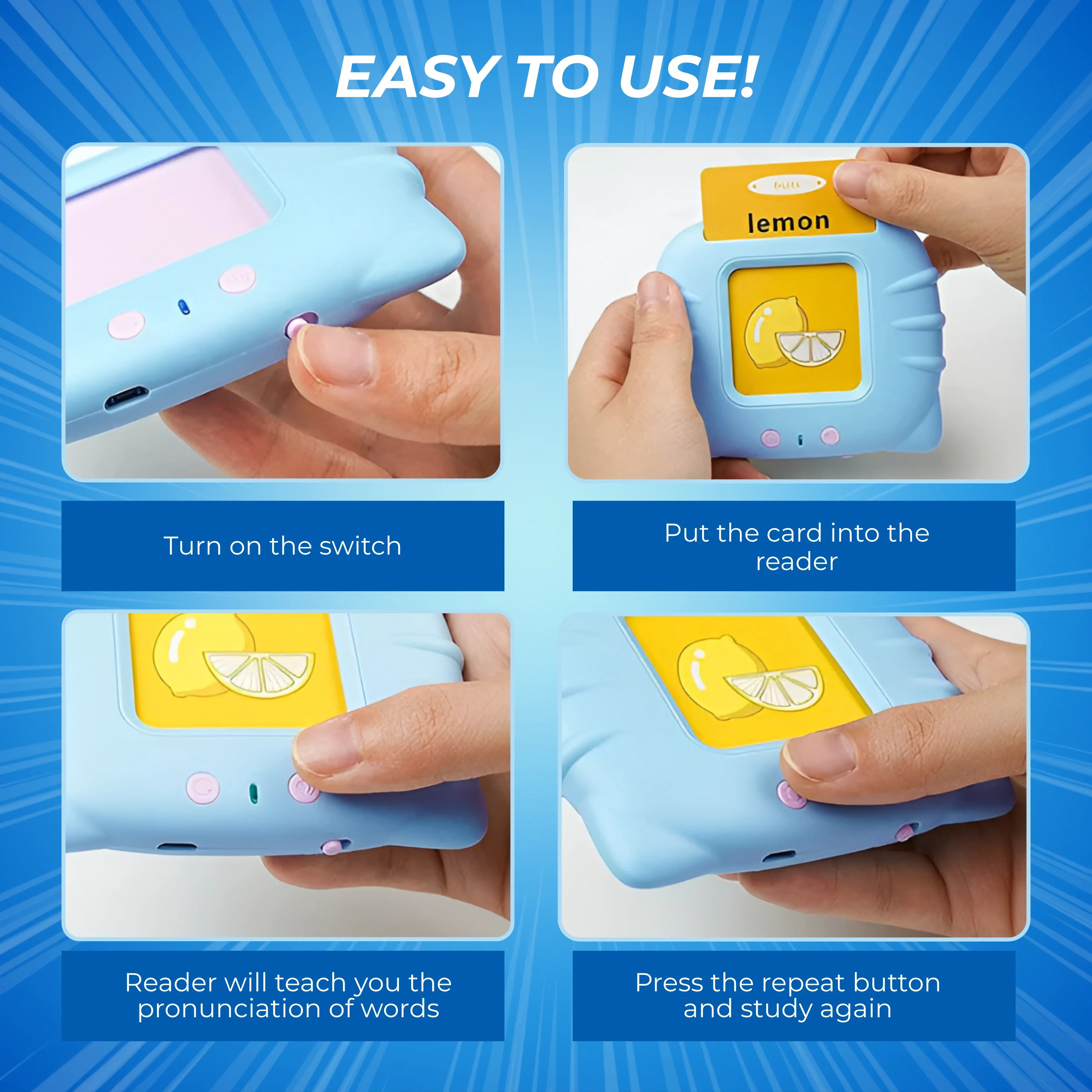 Talking Toy + 4 Drawing books Combo - Helps Kids Learn, Read, Write & Draw !