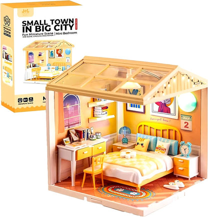 Mini Bedroom DIY Dollhouse Kit