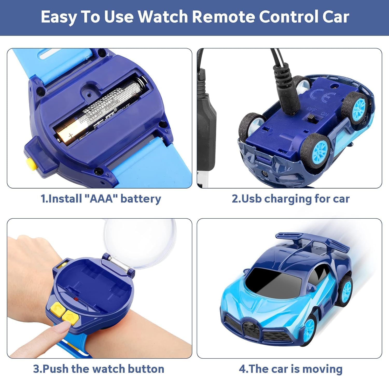 Smart Wrist RC Metal Car